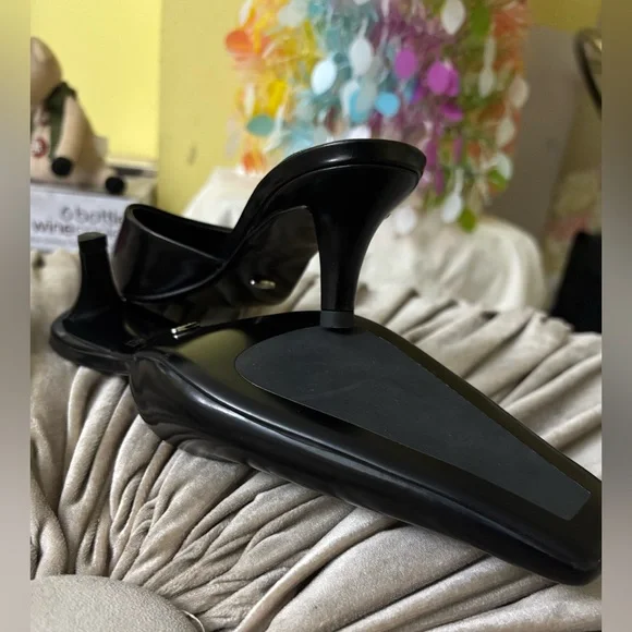 Tony Bianco Sleek Black Mules - Picture 3 of 8
